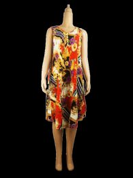 96 Pieces Womens Long Colorful Floral Pattern Dress - Womens Sundresses & Fashion