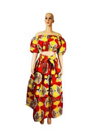 48 Pieces Womens Off Shoulder Dashiki Dress Set - Womens Sundresses & Fashion