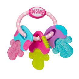48 pieces Nuby Pink Ice Gel Teething Keys - Baby Accessories