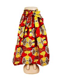 72 Pieces Women's Long Dashiki Skirt With Bowtie - Womens Skirts