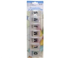 24 Wholesale Large Spanish Language 7-Day Pill Box