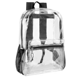 24 of 17 Inch Clear Backpack - Black