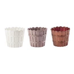 24 pieces 5000ml Plastic Bamboo Style Flowerpot - Garden Planters and Pots