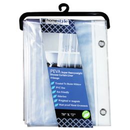 24 Wholesale Peva Shower Liner Clear 5g