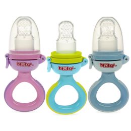 6 Wholesale Nuby T Wist N' Squeeze Infant Feeder With Hygienic Cover