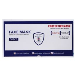 40 pieces 50pk 3ply Disposable Face Mask White - Face Mask