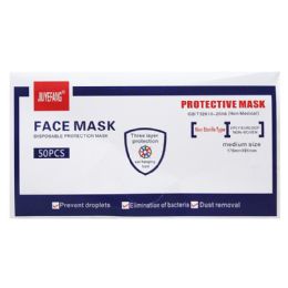 40 of 50pk 3ply Disposable Face Mask Black