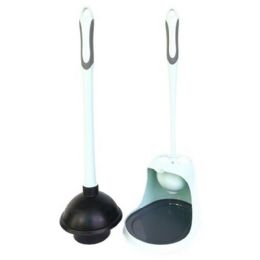 6 Pieces Turbo Plunger And Bowl Brush Caddy Set - Toilet Brush