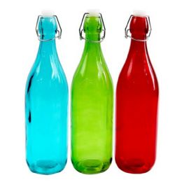 12 of 1ltr Color  Glass Bottle