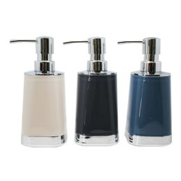 12 pieces Soap Dispensr Shiny Look W Cler Bord - Soap Dishes & Soap Dispensers