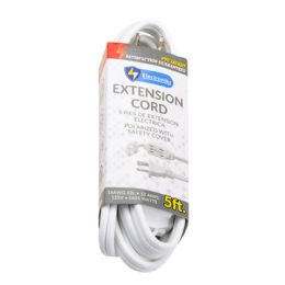 50 pieces 5ft. Extension Cord White - Cables and Wires