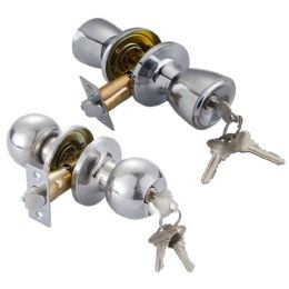 12 pieces Chrome Twist Latch Lockset W/key Asst - Padlocks and Combination Locks