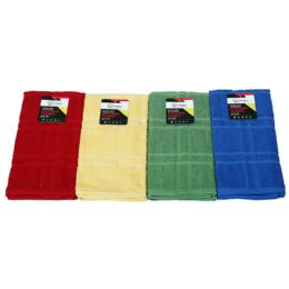 72 Wholesale 1pc 15inx25in Self Jacquard Kit Towel