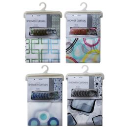 24 of Peva Shower Curtain W Roller Rings