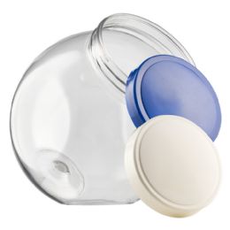 12 Pieces 2400ml Transparent Plastic Jar #2120 - Disposable Plates & Bowls