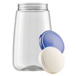 24 Pieces 3000ml Transparent Plastic Jar #2133 - Disposable Plates & Bowls