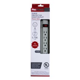 12 Pieces 1.75ft. 8 Outlet Surge Protector - Electrical