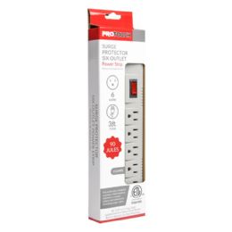 12 Pieces 3ft. 6 Outlet Surge Protector - Electrical
