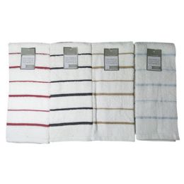 24 Wholesale 2pk Kitchen Towel Stripe & Solid