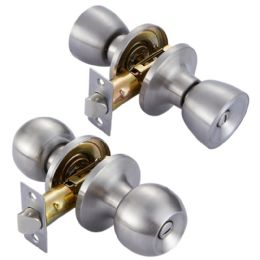 12 Pieces S . Nickel Twist Latch Bathroom Door Lock. - Bathroom Accessories