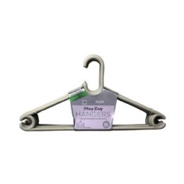 16 of 8 Pack Ivory Plastic Clothes Hangers