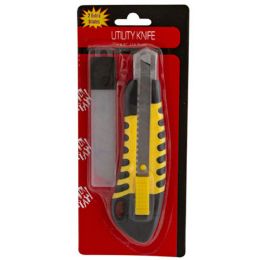 24 Pieces Utility Knife W/snap Off Blade 6.5in - Box Cutters and Blades