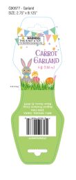 36 pieces of Easter Carrot Styrofoam Decor 6ast 2ast 6ft Garlands/4pk Pick/4&6pk String Wrapd/6ct Glitter