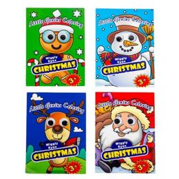 48 pieces Coloring Book Christmas 64pg Wobbly Eyes 4 Asstd Titles - Coloring & Activity Books