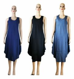 96 Pieces Women's Long Sleeveless Dress - Womens Sundresses & Fashion