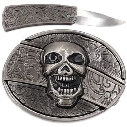36 of Beautiful Skull Design Knife Belt Buckle