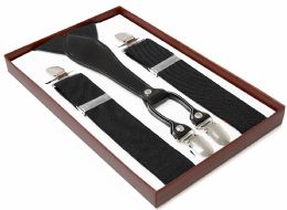 36 pieces High-quality Black AB Suspenders - Suspenders