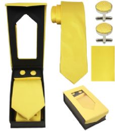 36 Pieces Yellow Tie Set - Neckties