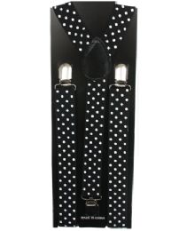 36 Pieces Black Dots Suspender - Suspenders