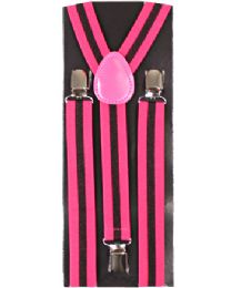 36 pieces Pink Lines Suspender - Suspenders