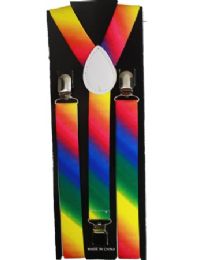 36 Pieces Suspender with Rainbow Colors - Suspenders