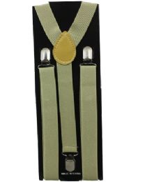 36 Pieces Khaki Suspender - Suspenders