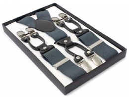 36 pieces Gray AB Suspenders - Suspenders