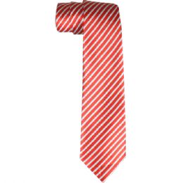 36 of Red and White Lines Dress Tie
