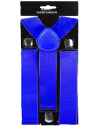 36 of Blue 1.5 Inch Wide Suspenders