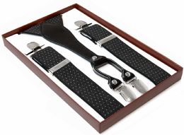 12 of Black And White Polka Dots Ab Suspenders