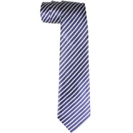 36 of Blue and White Lines Dress Tie