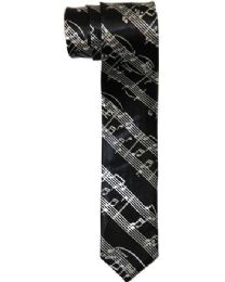36 of Music Notes Patterned Slim Tie
