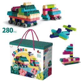 6 Pieces Square Building Blocks - 280 Pcs - Educational Toys