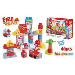 6 Pieces Fireman Blocks Set - 46 Pcs - Educational Toys