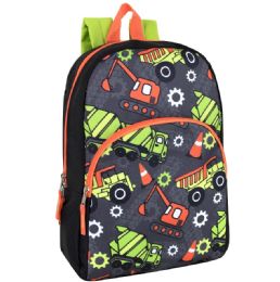 24 Pieces 15 Inch Character Truck Backpacks - Backpacks 15" or Less