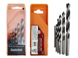 96 Pieces 6-Piece Wood Drill Bits - Screwdrivers and Sets
