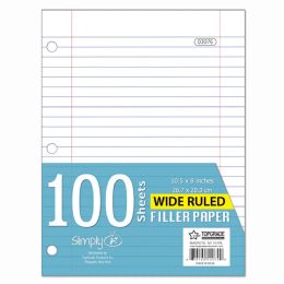48 Pieces 100 Sheet Filler Paper Wide Ruled - Paper