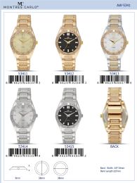 12 pieces Ladies Watch - 53415 assorted colors - Women's Watches