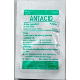 50 pieces MedI-First Antacid Calcium Carbonate - Pain and Allergy Relief