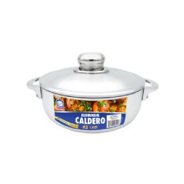 6 pieces Simply Kitchenware Aluminum Caldero 1.8 Qt With Aluminum Lid - Aluminum Pans